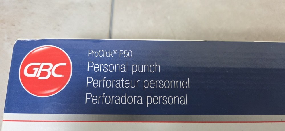 GBC Proclick P50 Personal Punch Proclick - 100 Sheet[s] Manual Binding Machine