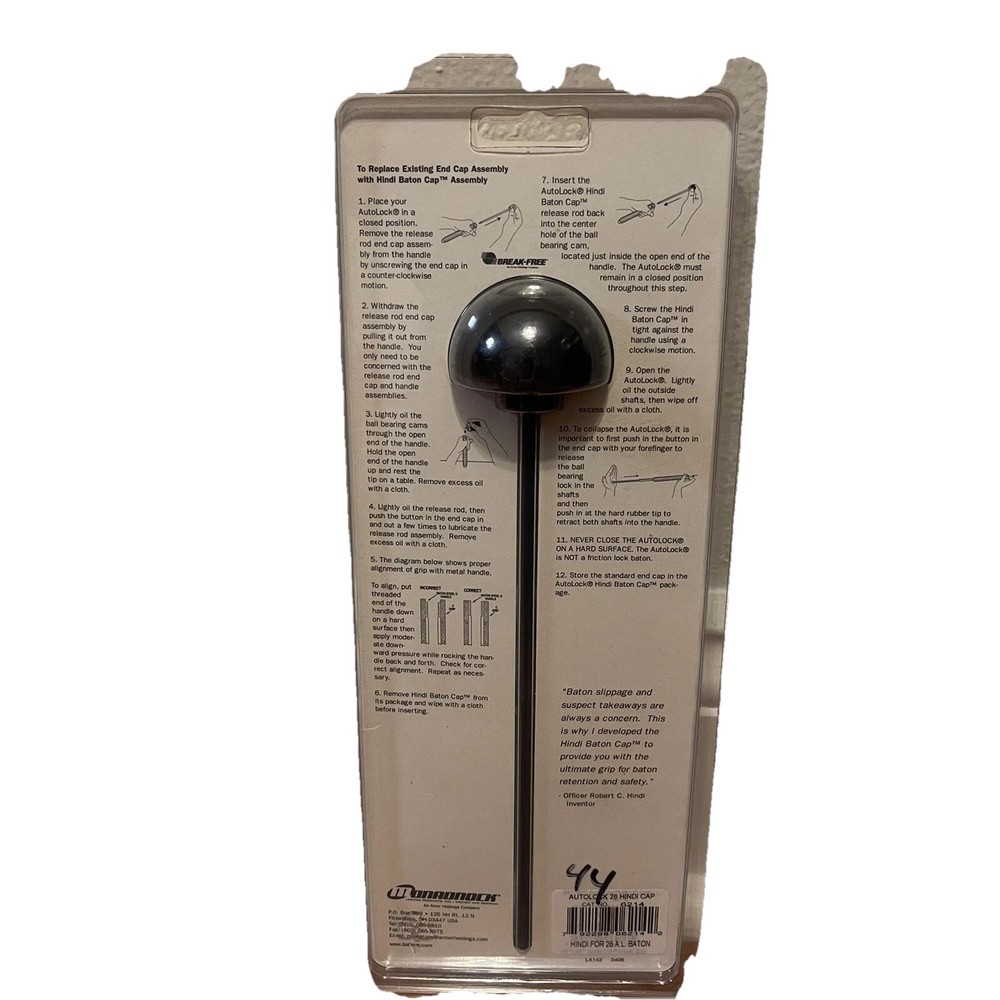 Manadnock 26" Baton Hindi Cap..NIP