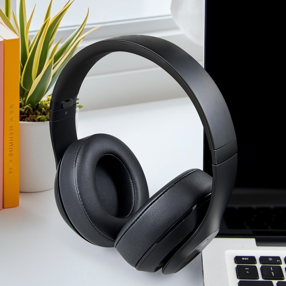 SOPROM Top & Bottom Rubber Headband Kit for Beats Studio Studio3-Matte Black