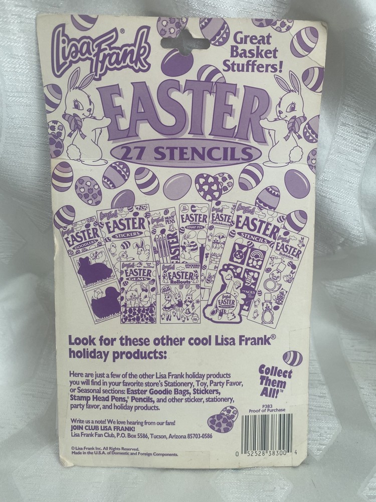 Lisa Frank Stencils Easter Basket Stuffers