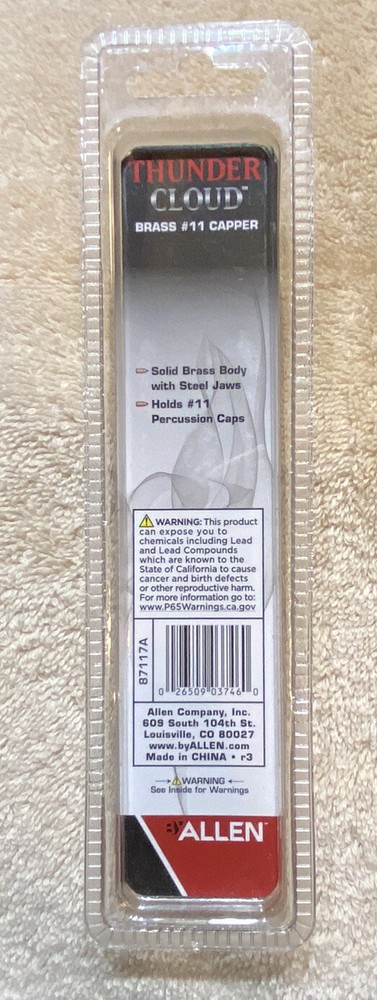 Black Powder Accessories Brass #11 Capper Muzzleloaders In-Line Thunder Cloud®