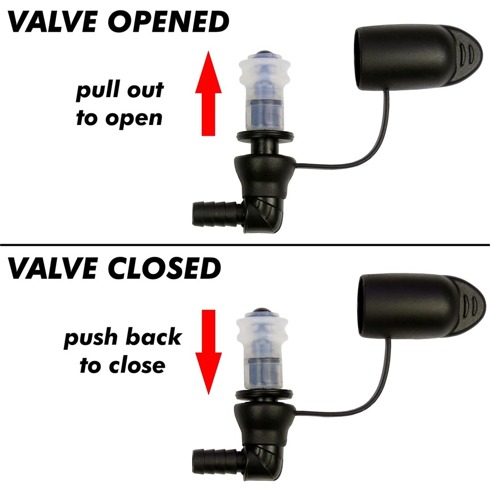 Hydration Water Bladder Bite Valve Mouthpiece Replacement - Leak-Proof, Easy-...