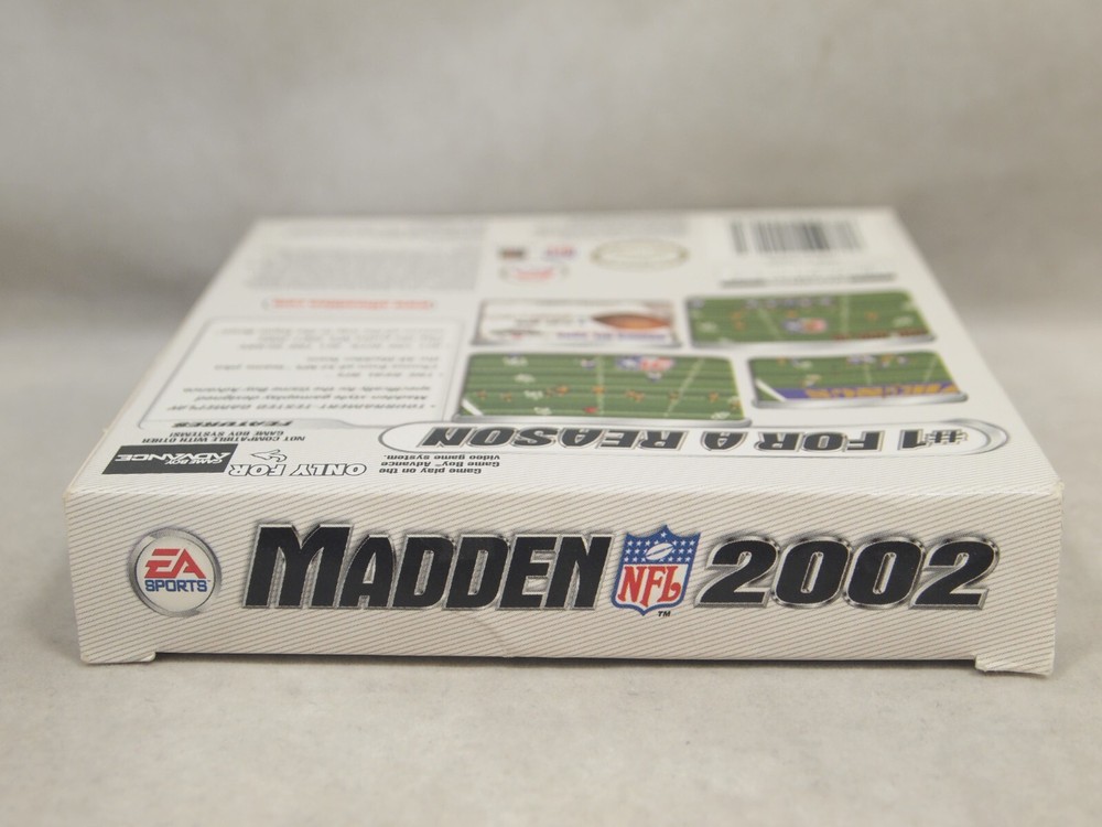 Madden 2002 (Game Boy Advance | GBA) Authentic BOX ONLY