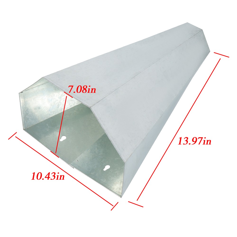 Medium Size Chicken Cone Galvanized Steel Poultry Restraining Cone 8 lbs