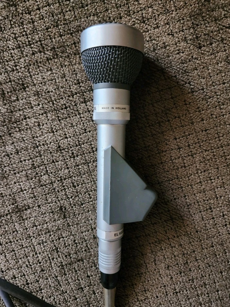 Vintage Phillips Microphone EL6033/10 500 ohm