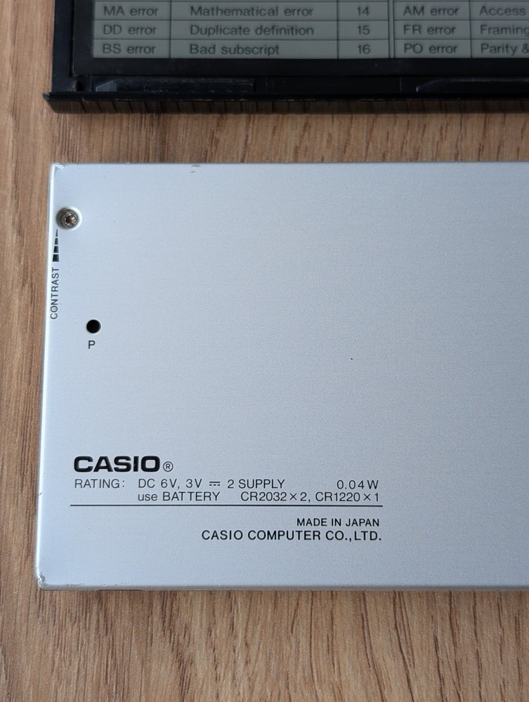 Casio FX-850P Scientific Programmable Personal Computer Calculator