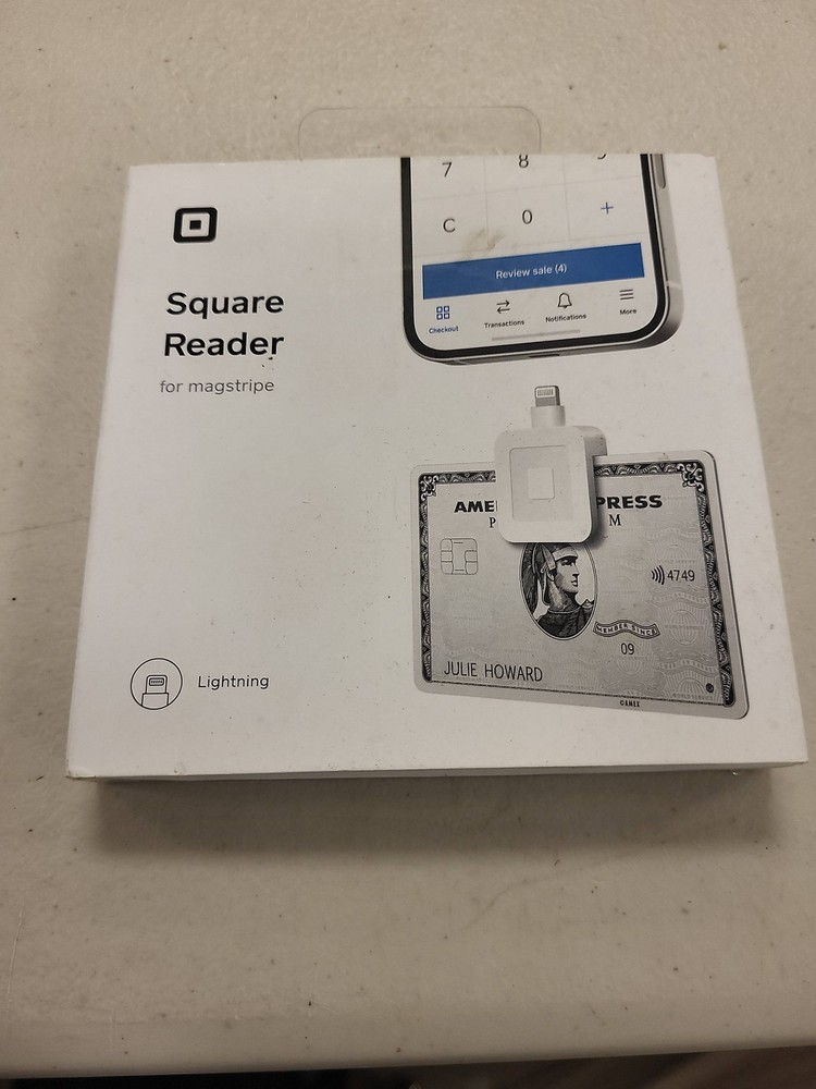 Square Reader Magstripe Lightning iPhone iPad Credit Card Payment System Wired