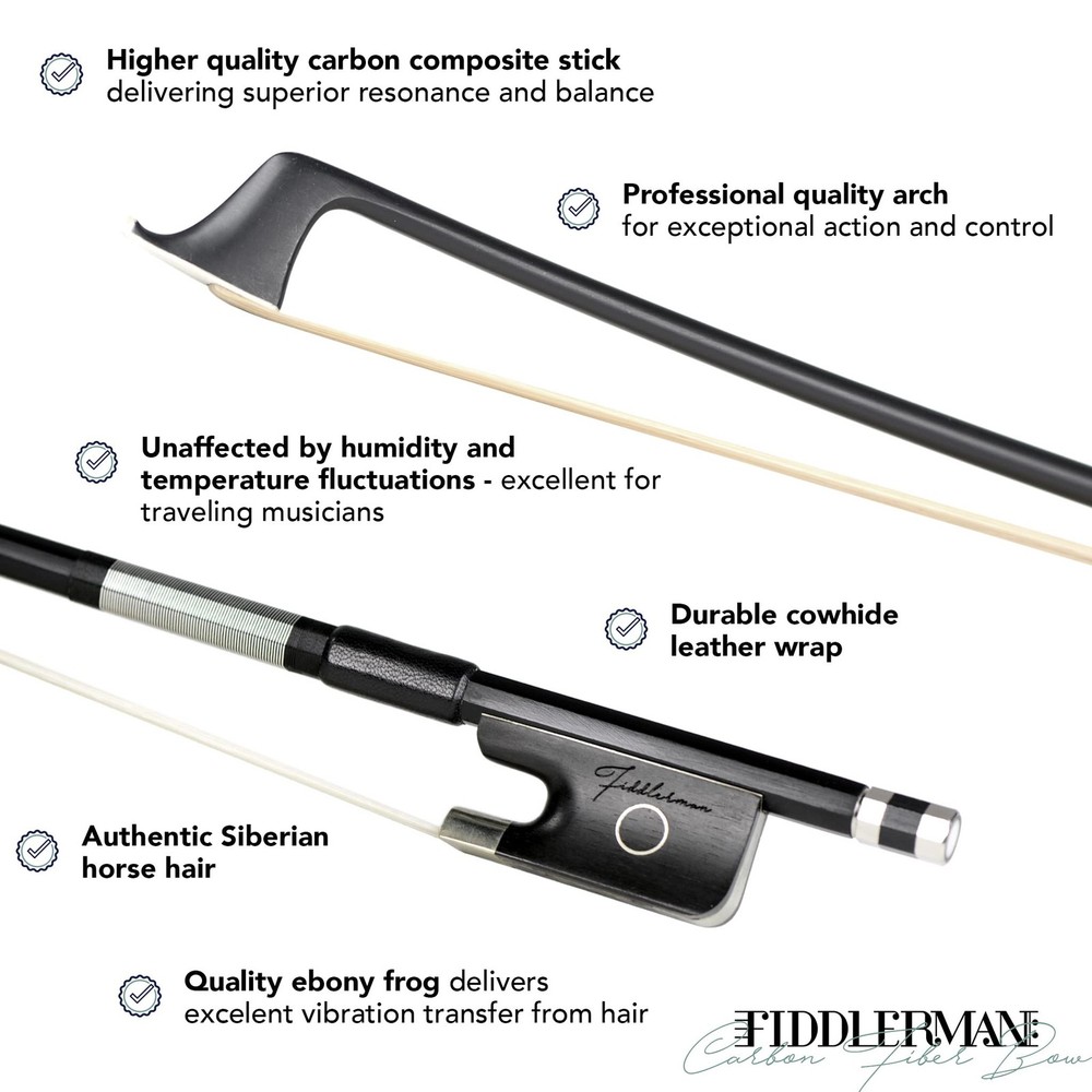 Fiddlerman Carbon Fiber Cello Bow 4/4