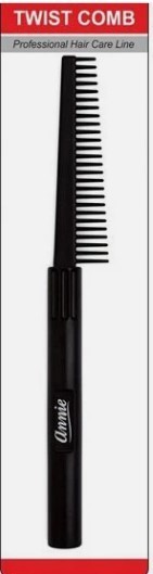 TWIST COMB ANNIE  #10 BLACK PLASTIC