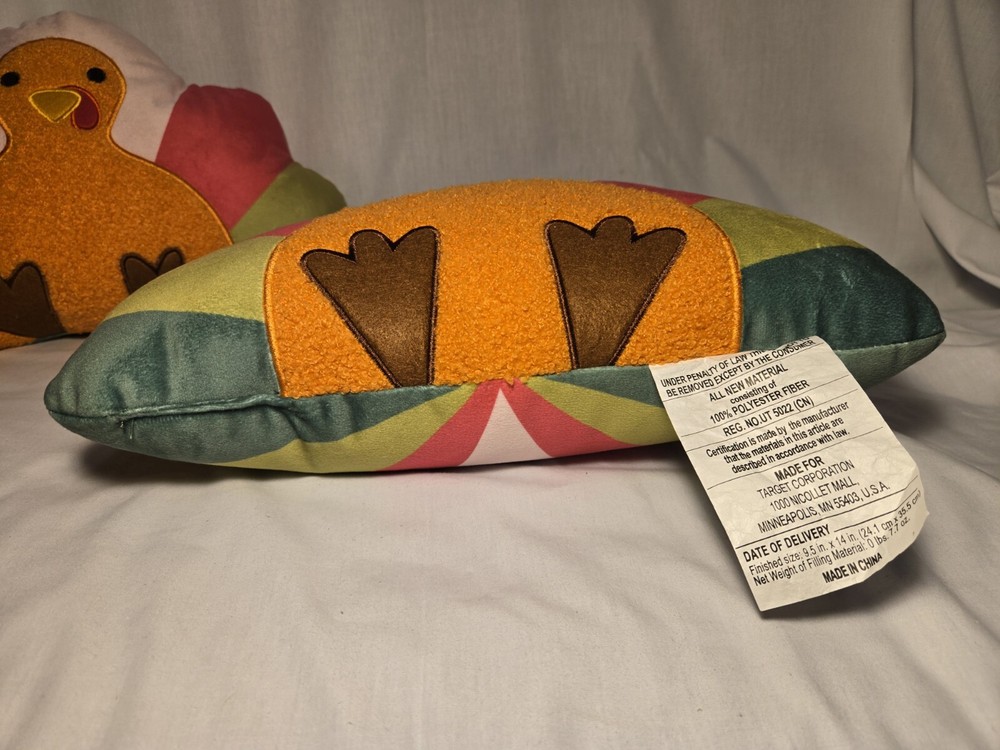 2 Pc Mercurial Turkey Pillow