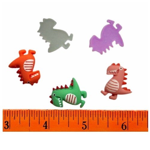 Dancing Dinosaurs Embellishment Set - Craft Scrap - Shelly's Buttons