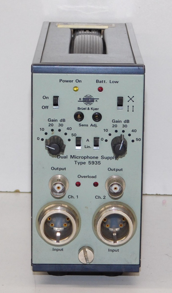 Bruel & Kjaer Type 5935 Dual Microphone Supply Module Amplifier Mic System Unit