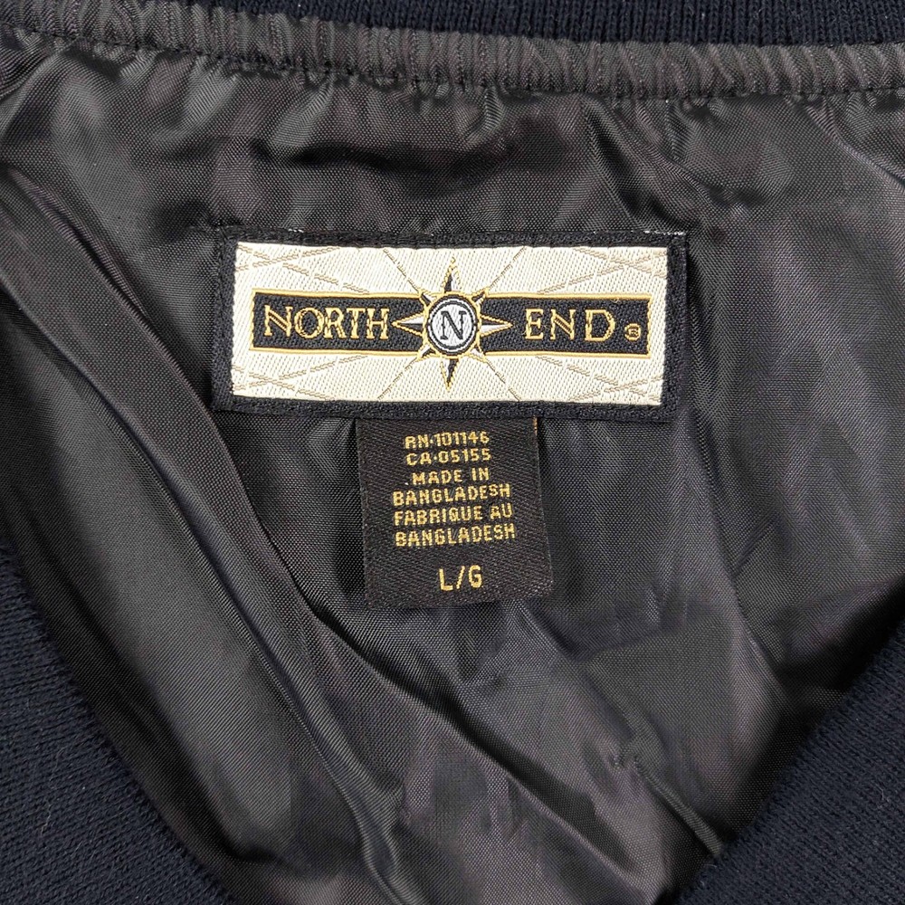 North End Golf Pride Pullover Vest Men L Black V-Neck Lightweight Lined