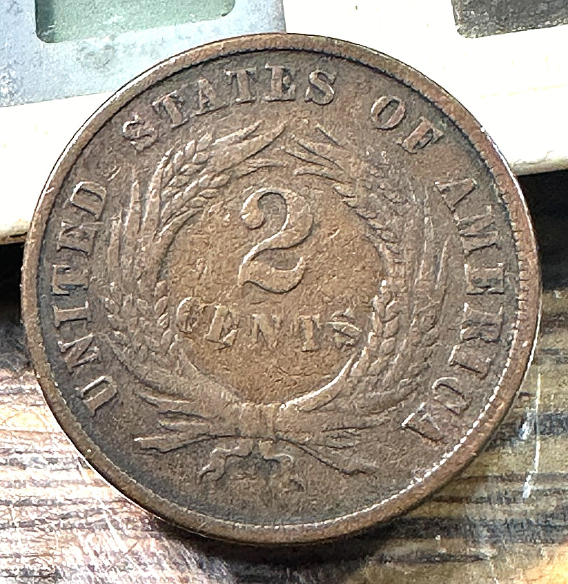 1870 2 Cent Piece Nice Original Choice VF CHRC