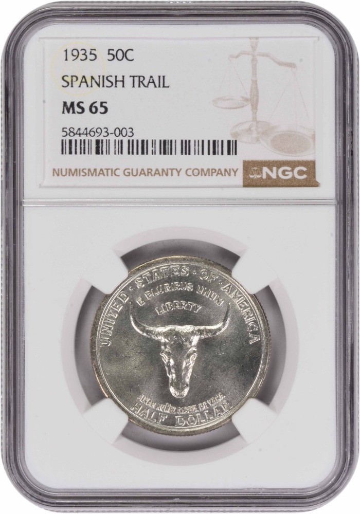 Spanish Trail Commemorative Half Dollar 1935 MS65 NGC