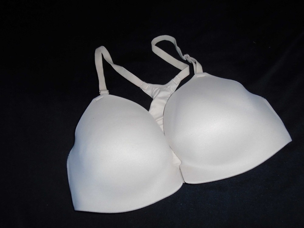 32C Beige Nude Front Close SOMA Underwire Lined Racerback Bra 32C