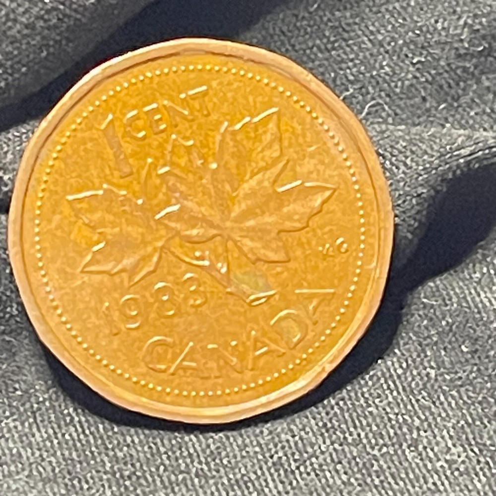 Canada 1983 1-cent Penny Maple Leaves 12-sided dodecagon