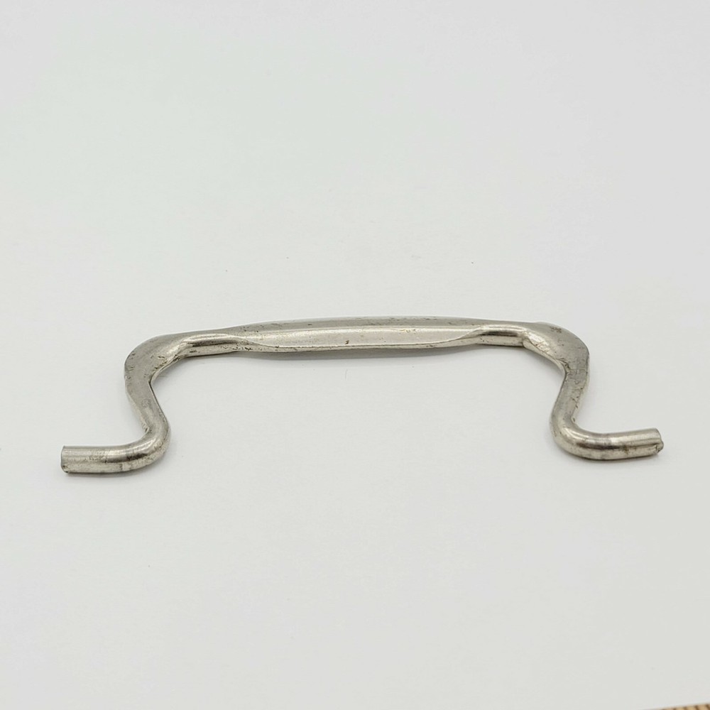 Vintage Single Nickel Ornate Bail Pull for 3.5" Pull Handle Replacement