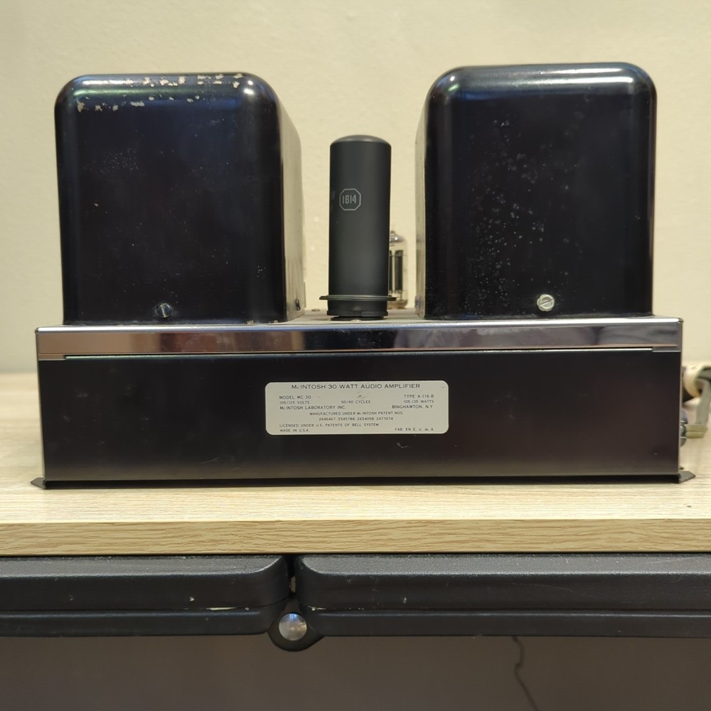 McIntosh MC30 Mono Tube Amplifier WORKING