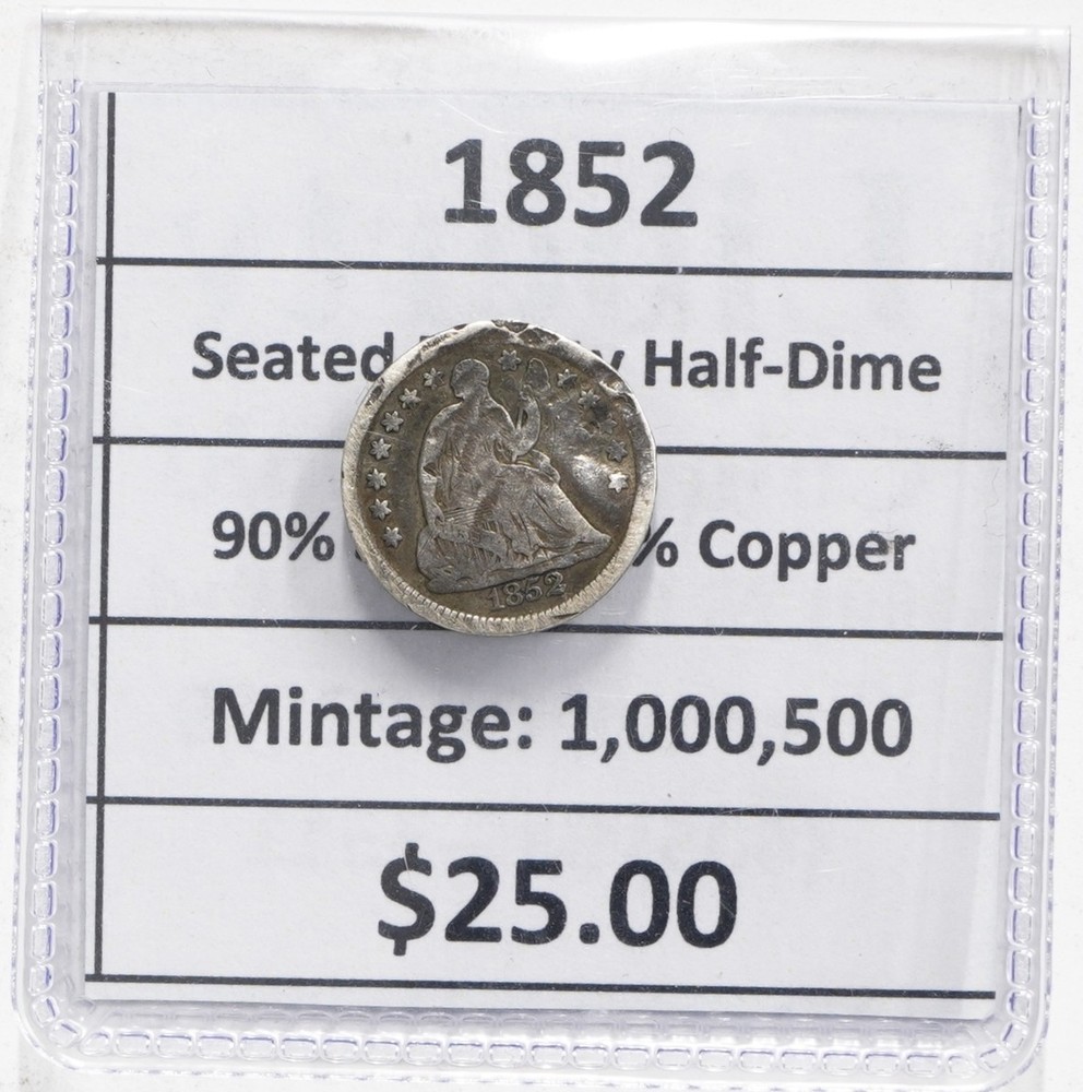 1852 (P) Seated Liberty Half-Dime