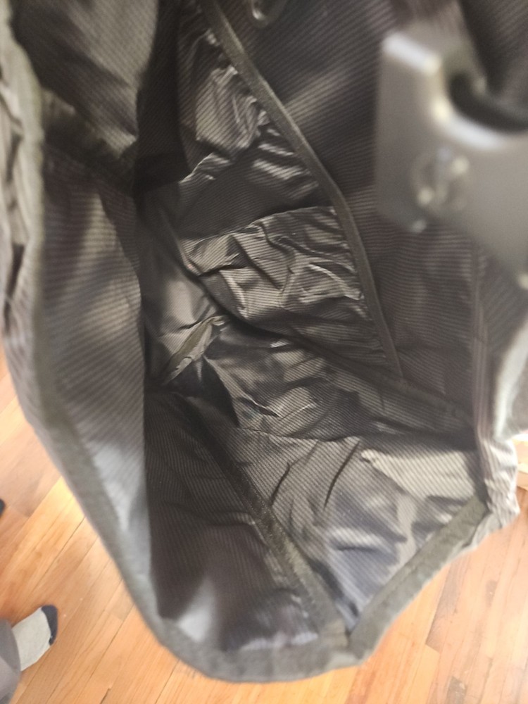 Herschel Black Backpack with Buckle Straps