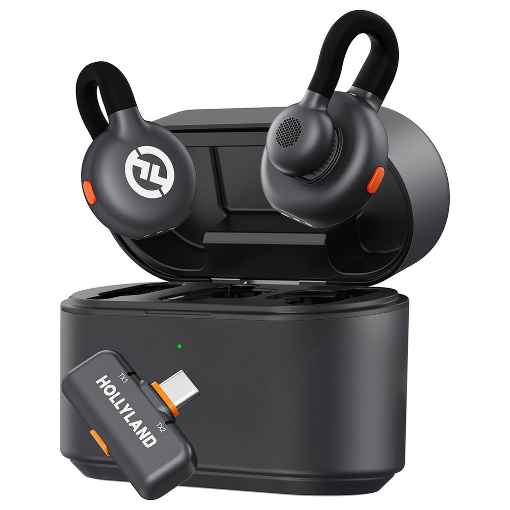 Hollyland Lark M2S Combo Wireless Lavalier Microphone for iPhone/Camera/Android