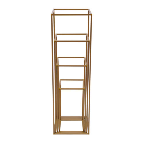 Gold Metal Flower Stand Rectangular Rack For Wedding Table Centerpieces Decor ??