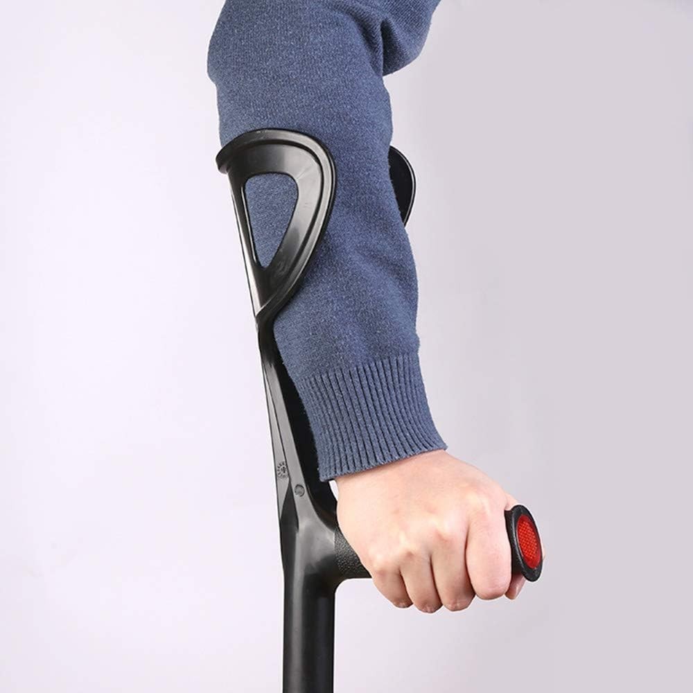 Lightweight Foldable Forearm Crutch with Ergonomic Handle - 72-94cm Adjustable