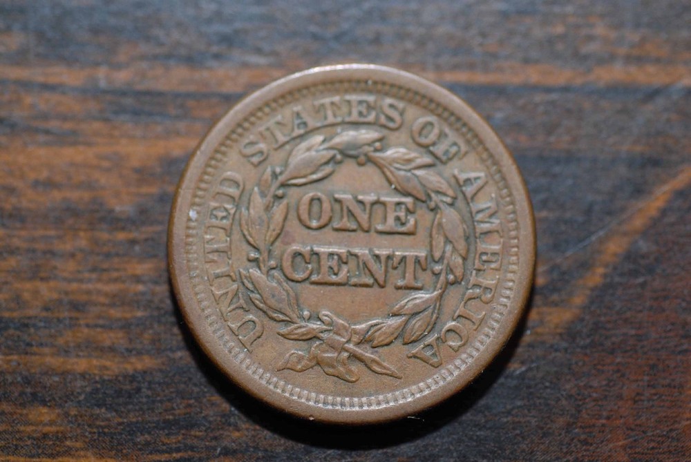 1850 Large Cent, VF+