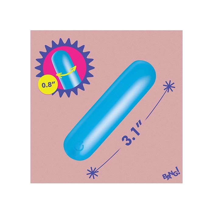 Bang! Flexible Silicone Bullet - Blue