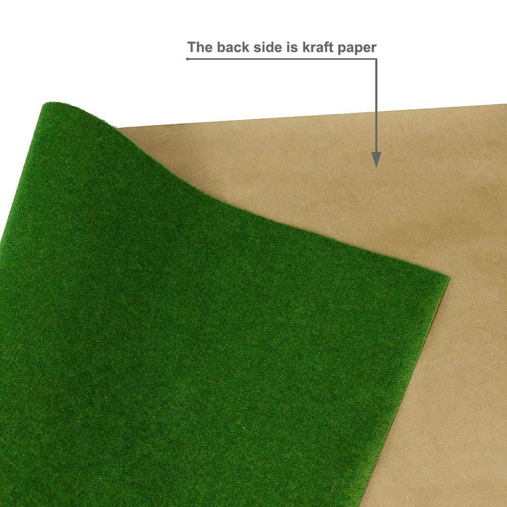 0.4mX1m Grass Mat Model Green Artificial Lawn Architectural Layout HO N Scale