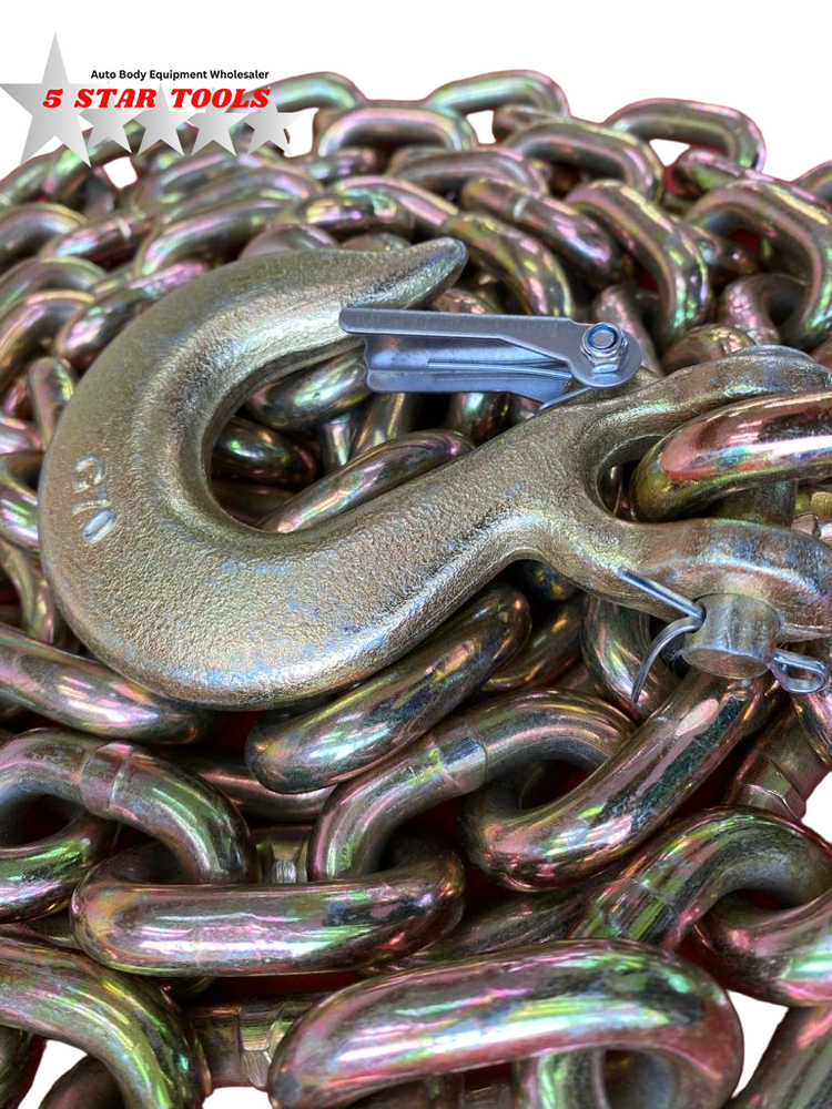 SET#31 HEAVY DUTY AUTO BODY FRAME MACHINE PULLING CHAIN 11 FEET LONG