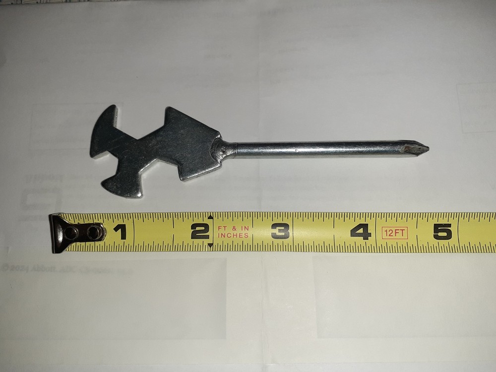 C Pin Spanner Wrench with Phillips Head Screwdriver Multipurpose Tool 4.8 Inches
