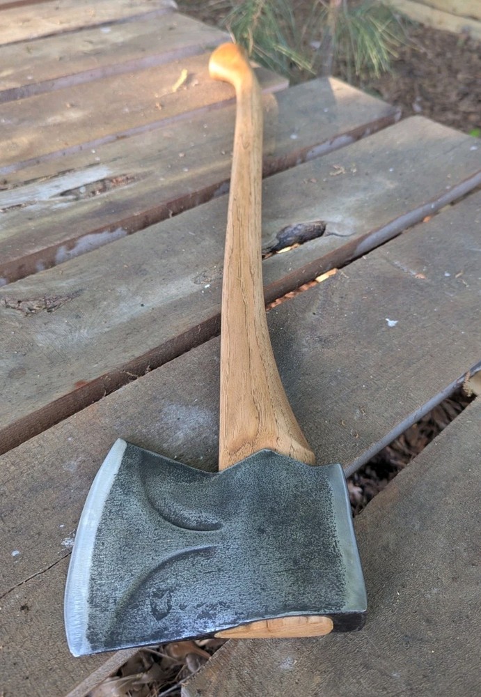Belknap Bluegrass Phantom Bevel Jersey Pattern Axe 3.5lb Head On Hickory Handle