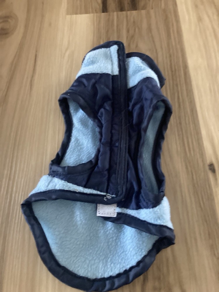 Dog blue fleece coat XSmall