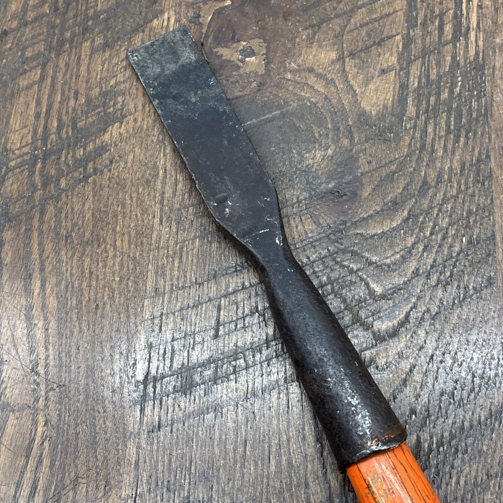 Vintage 15” Ashok Orange Handle Sheffield Chisel