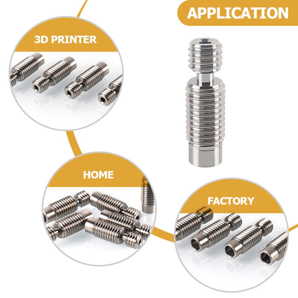 Wear-resistant Throat Tube Titanium Alloy Heatbreak Supper Smooth