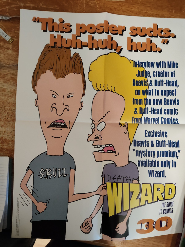 17X22 WIZARD POSTER ISSUE 30 BEAVIS BUTT HEAD