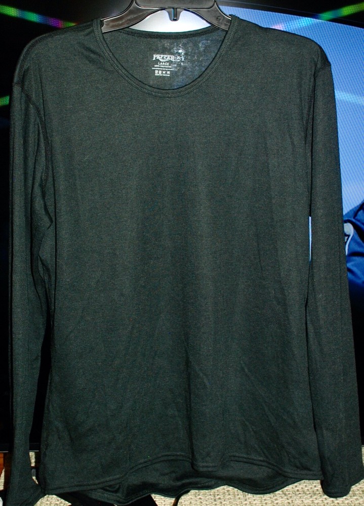 Large NOWT Women's Pepper Black Long Sleeve Base Layer Top
