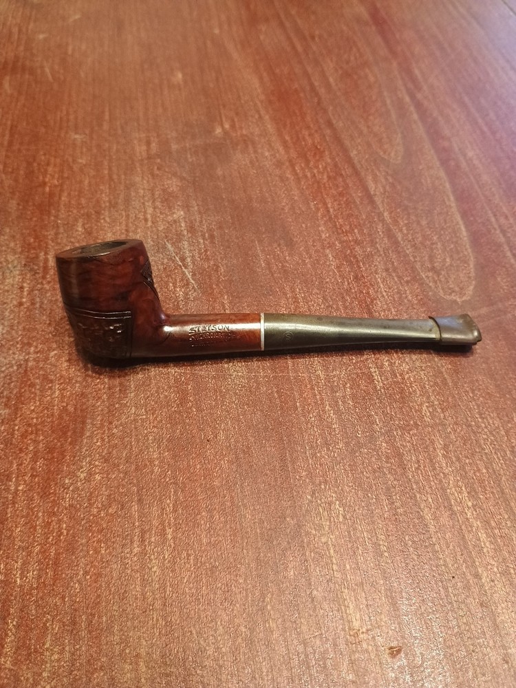 Stetson Synchromatic Briar Italy Smoking Pipe 5.5"