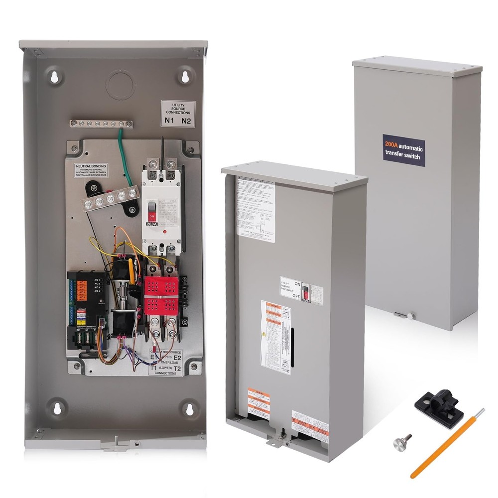 200 Amp Automatic Transfer Switch w/Power Management Replacement for Generac ...