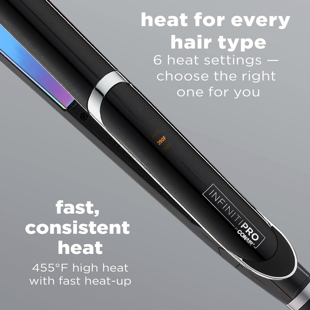 INFINITIPRO BY CONAIR Rainbow Titanium Flat Iron 1-inch