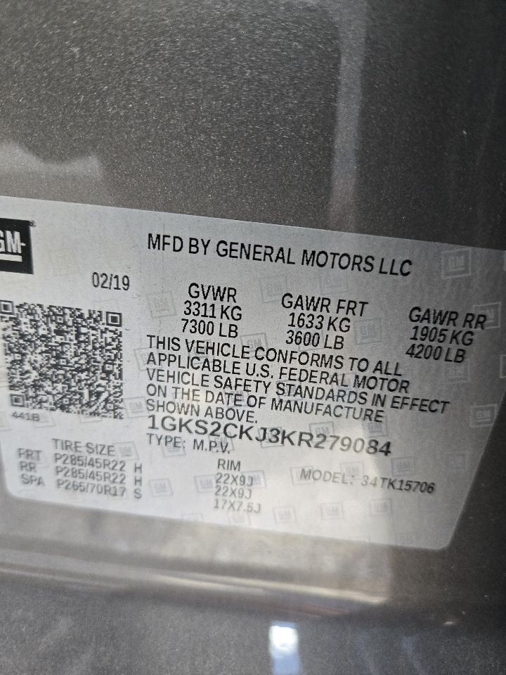 2017-2020 GMC Yukon Dash Mounted DVD Player Entertainment System