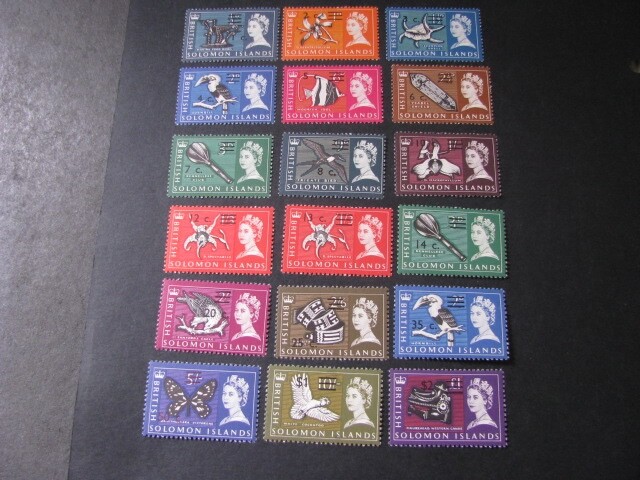 Solomon Islands Stamp Set Scott # 149-166 Never Hinged...Read the Description!