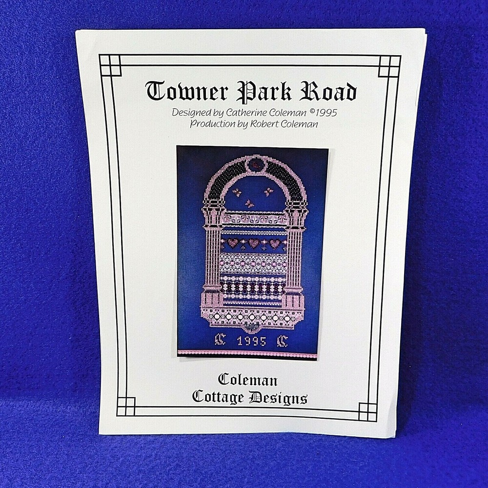 Towner Park Wood Panel Wall Hanging Stitch Guide Needlepoint Pattern Coleman