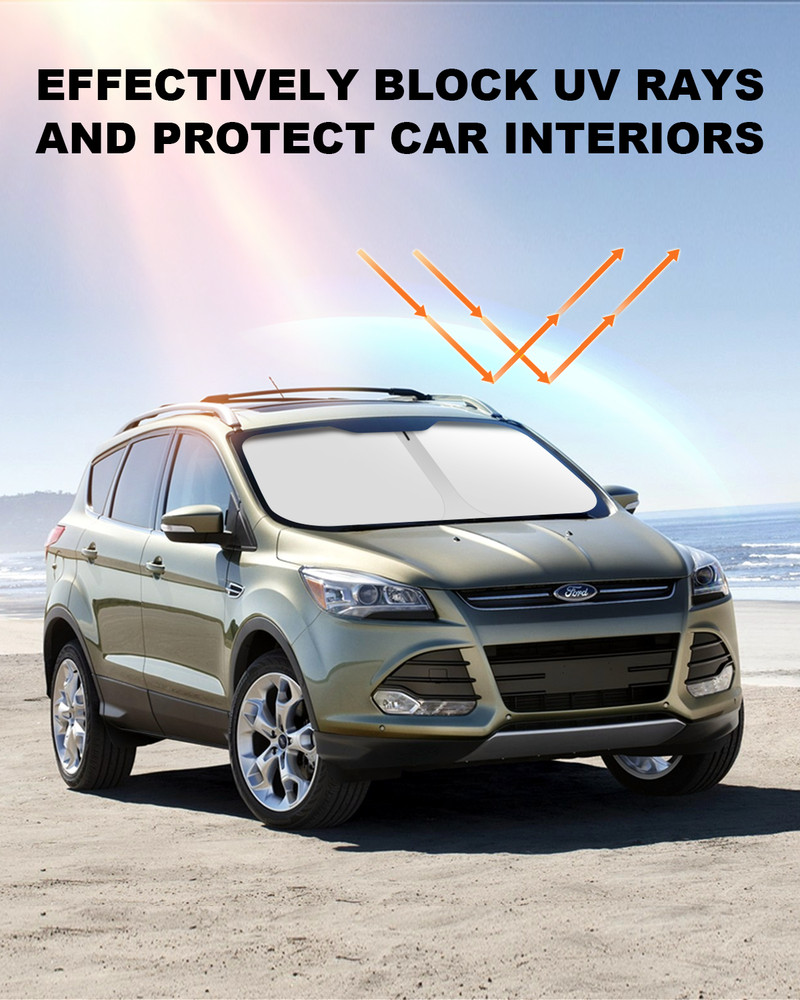 For 2013-2019 Ford Escape Windshield Sun Shade Heat Block Foldable Protector