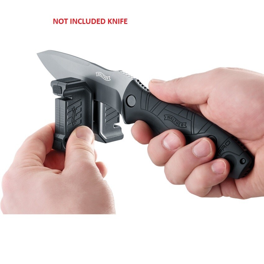 Walther Compact Knife Sharpener 50 Degree Angle Carbide and Ceramic Inserts