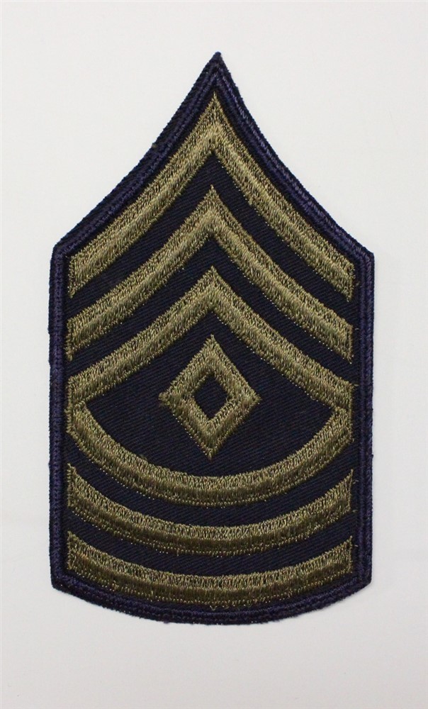 Army Chevron 2011: First Sergeant, single - 1950's embroidered on twill