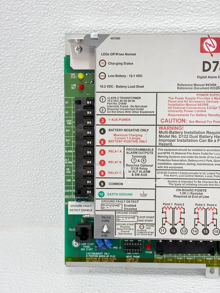 PRE OWNED | Radionics D7412G Digital Alarm Communicator Transmitter Only - Grey