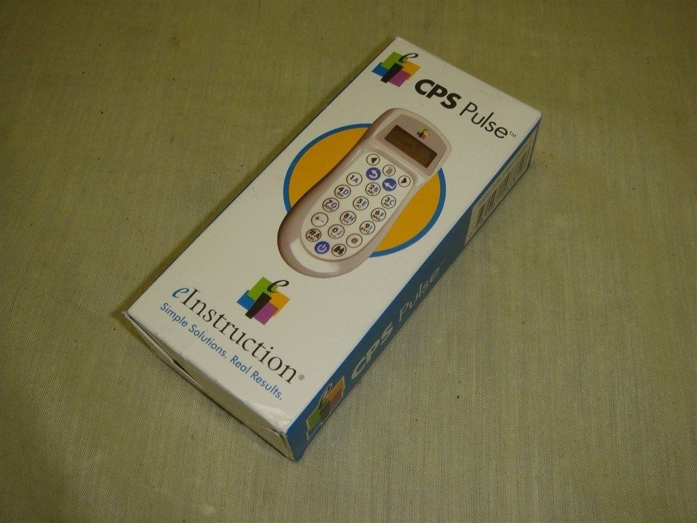 CPS PULSE eINSTRUCTION.COM CLICKER STUDENT RESPONSE PAD MODEL# KG3E1 -LOOK!!